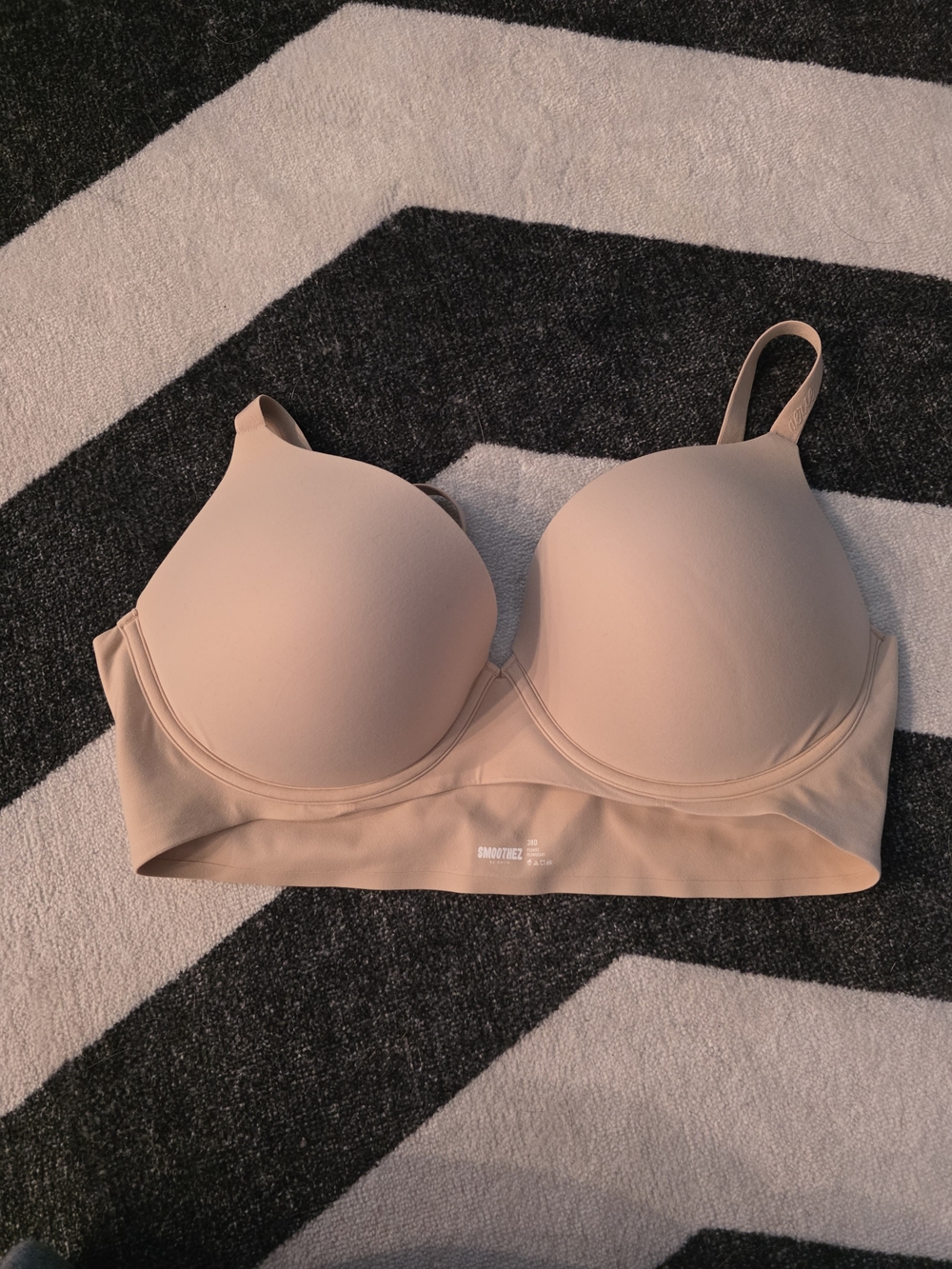 aerie Clasp-less Smoothies Nude Push-Up T-Shirt Bra